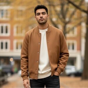 Old Navy Men's Brown Bomber Jacket